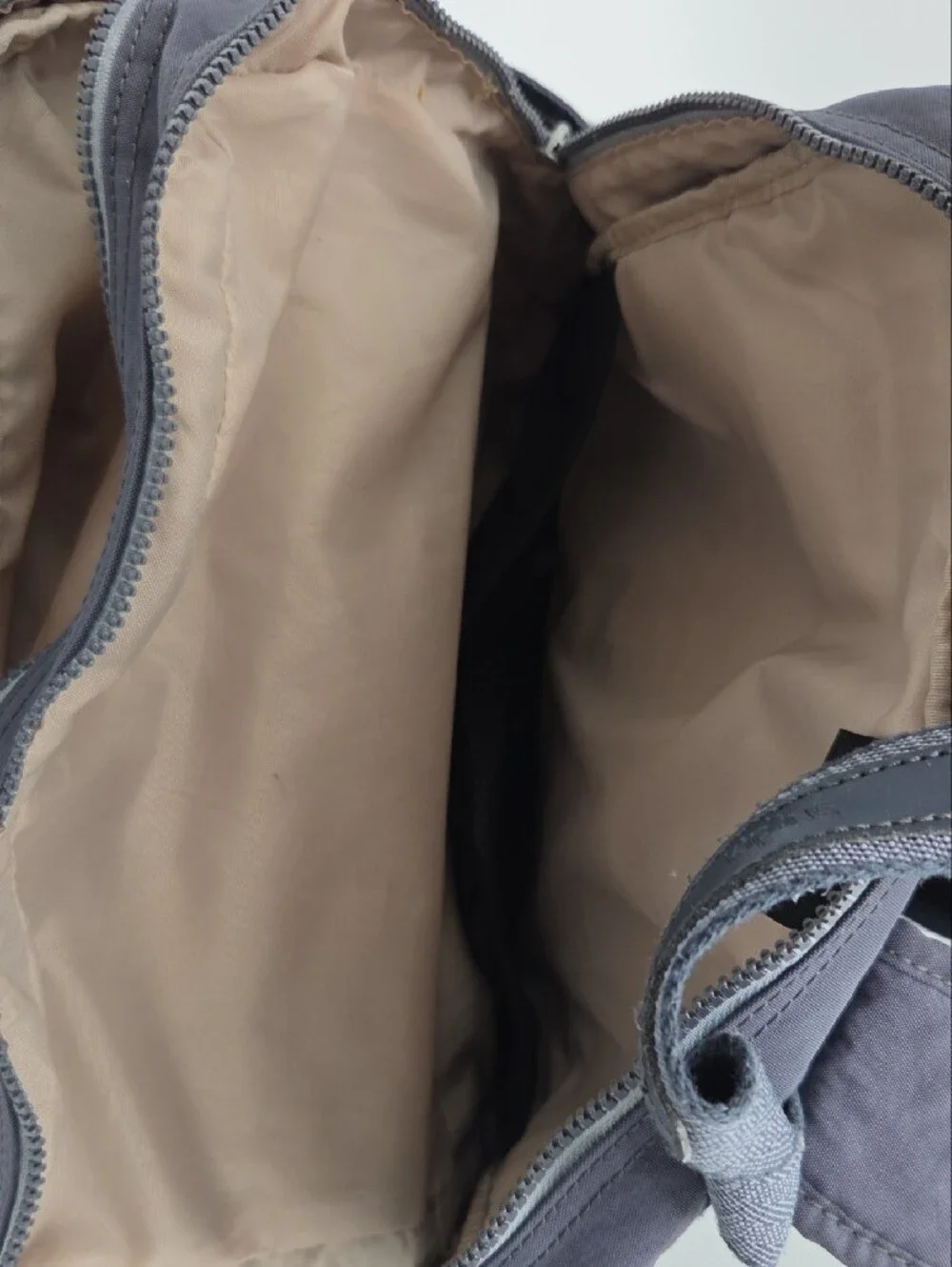 Kipling Gray  Diaper Backpack Bag with Monkey Keychain And Baby Pad